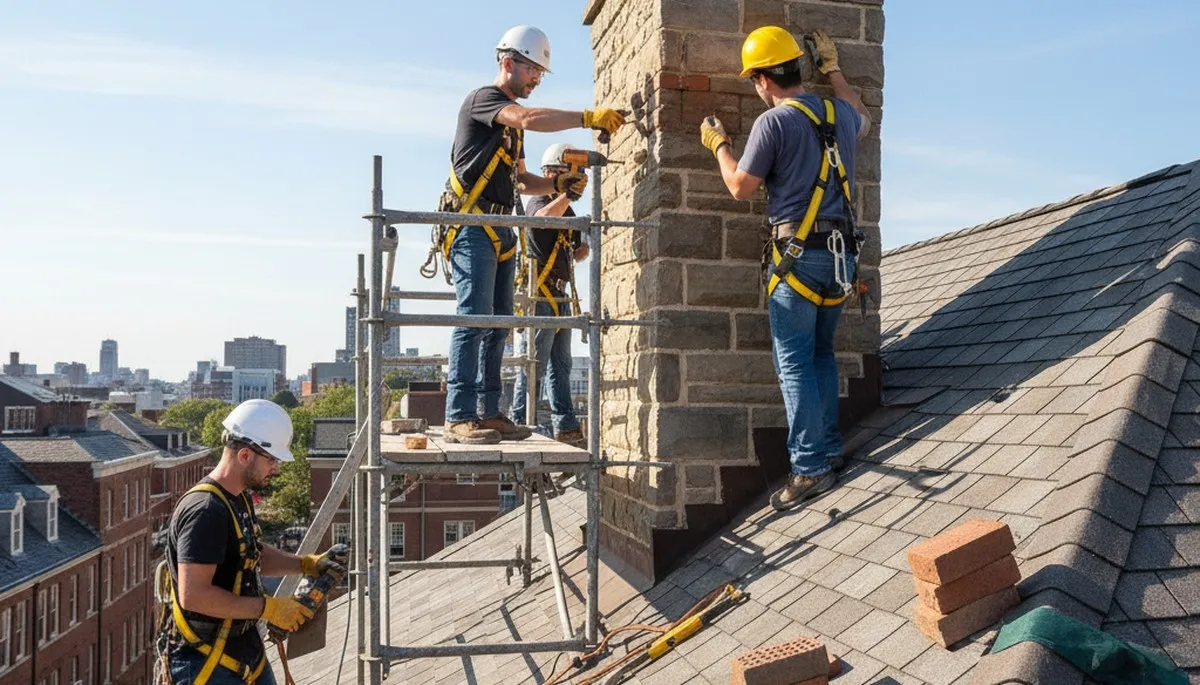 Greenville, NC chimney repair by FX Remodeling & Exteriors for cracked masonry and storm damage
