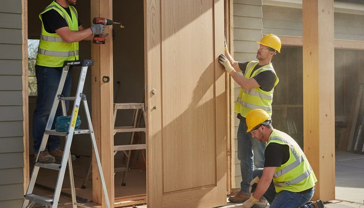 Door installation in Greenville, NC by FX Remodeling & Exteriors for durable home protection