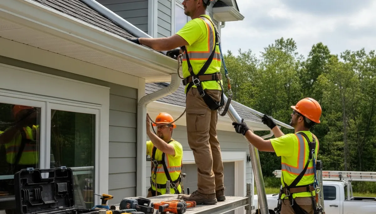 Greenville, NC gutter installation by FX Remodeling & Exteriors for home water protection