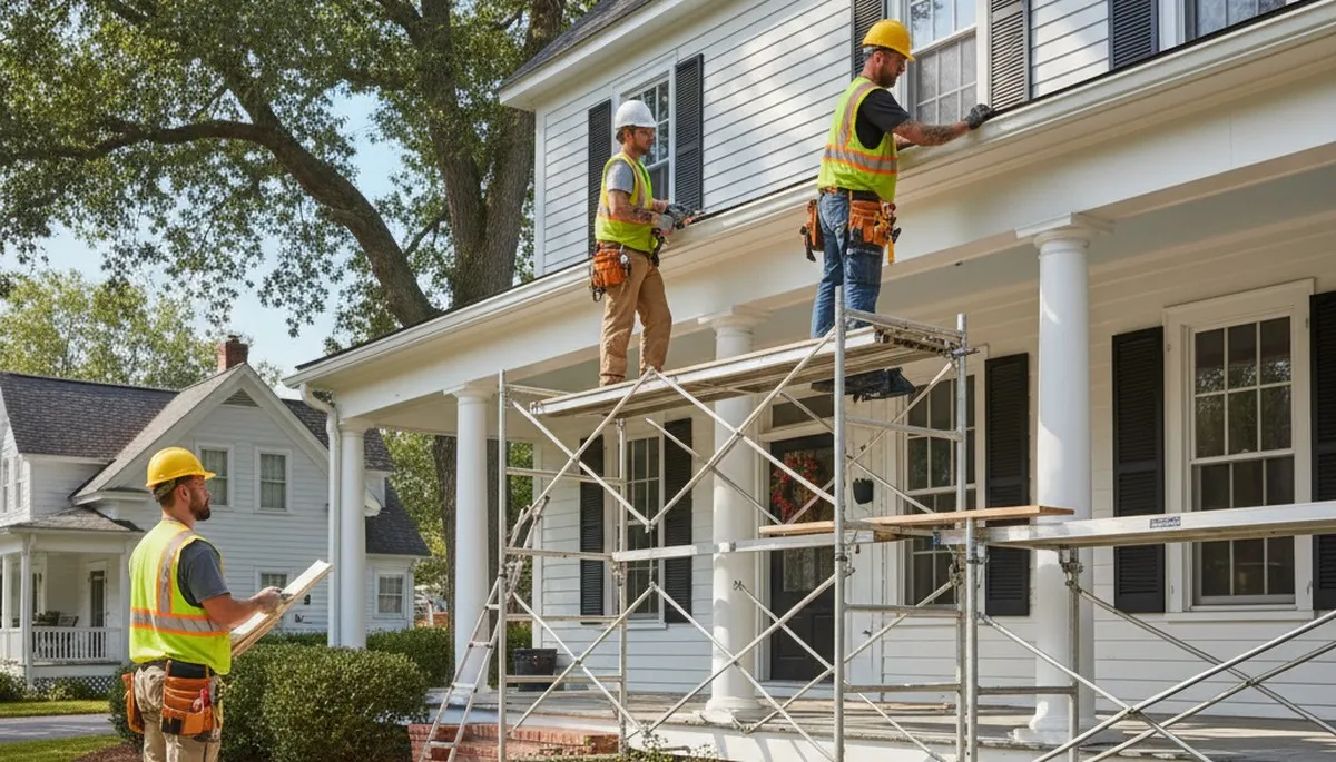 Vinyl siding installation for Greenville, NC home by local siding contractors